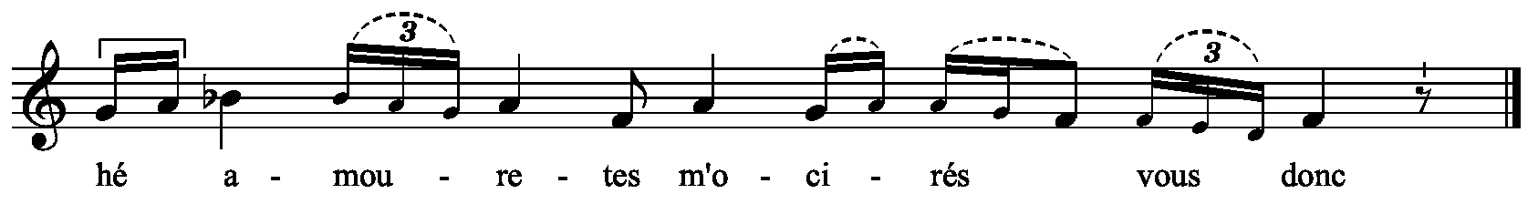 Refrain musical notation